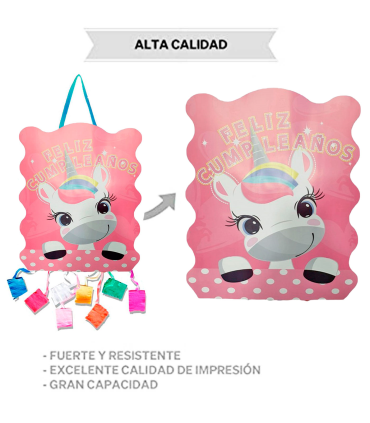 Tradineur - Piñata redonda de feliz cumpleaños con animales, cartón,  rellenar con golosinas, chuches, decoración infantil para f