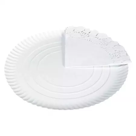 Bandeja Redonda Cartón 30 cm Reciclable para Canapés Bandeja Redonda Cartón 30 cm Reciclable para Canapés