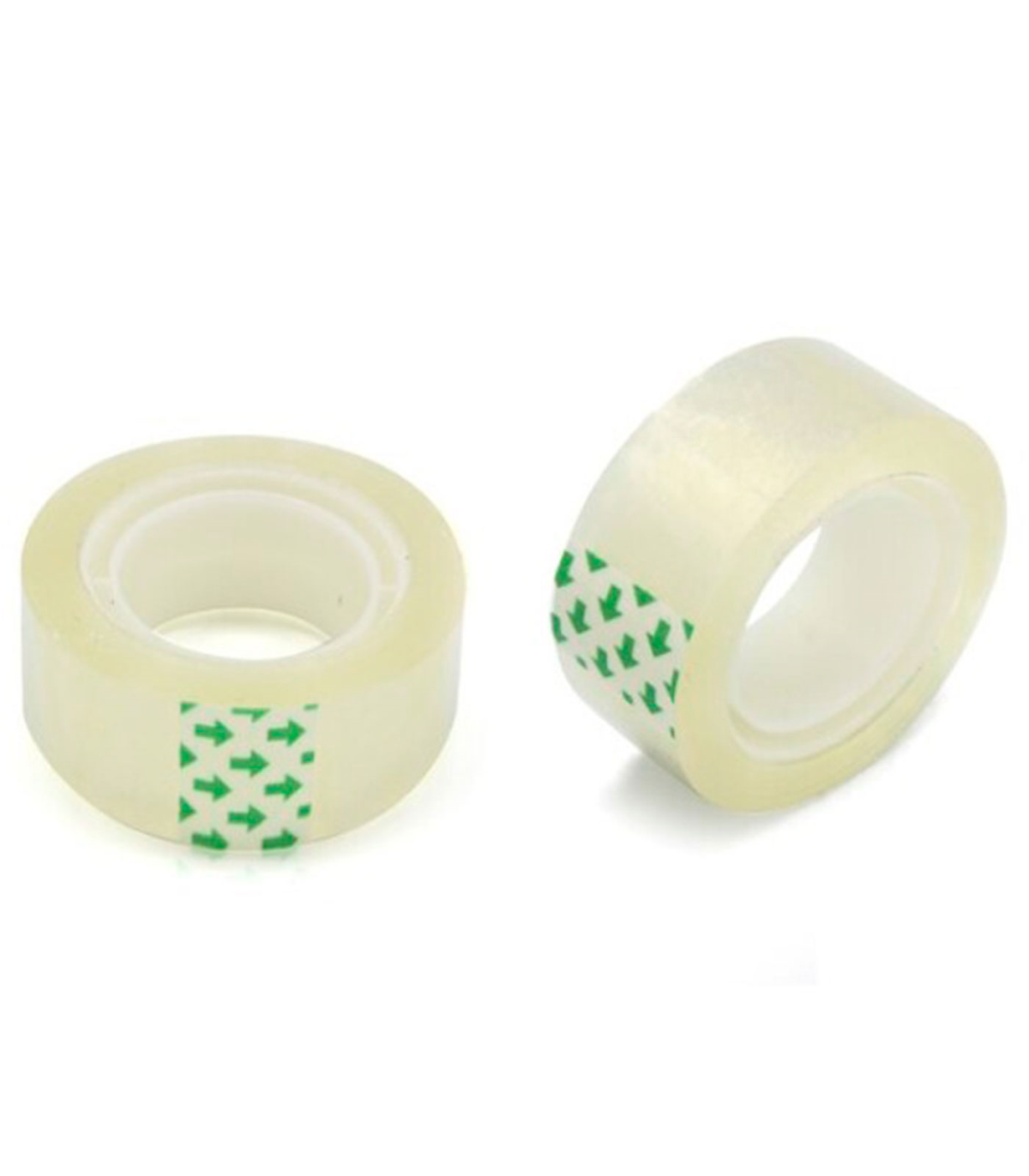 Tradineur - Pack de 2 rollos de celo, cinta adhesiva transparente,  reparación, sellado, uso general en oficina, colegio, hogar