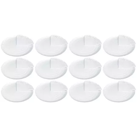 Tradienur - Pack de 12 bandejas y blondas redondas - Fabricación de cartón que incluyen blondas caladas 100% reciclables - Apto