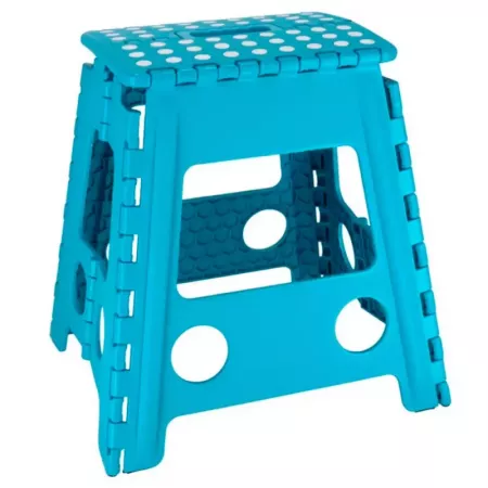 Taburete Plegable PVC con Asa Soporta 150 kg Colores Surtidos Taburete Plegable PVC con Asa Soporta 150 kg Colores Surtidos