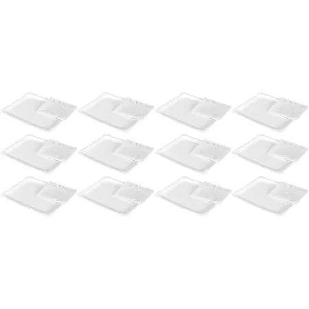 Tradienur - Pack de 6 bandejas y blondas rectangulares - Fabricación de cartón que incluyen blondas caladas 100% reciclables - A