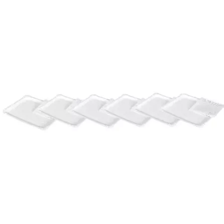 Pack 6 bandejas blancas reciclables 34x42 cm aptas food