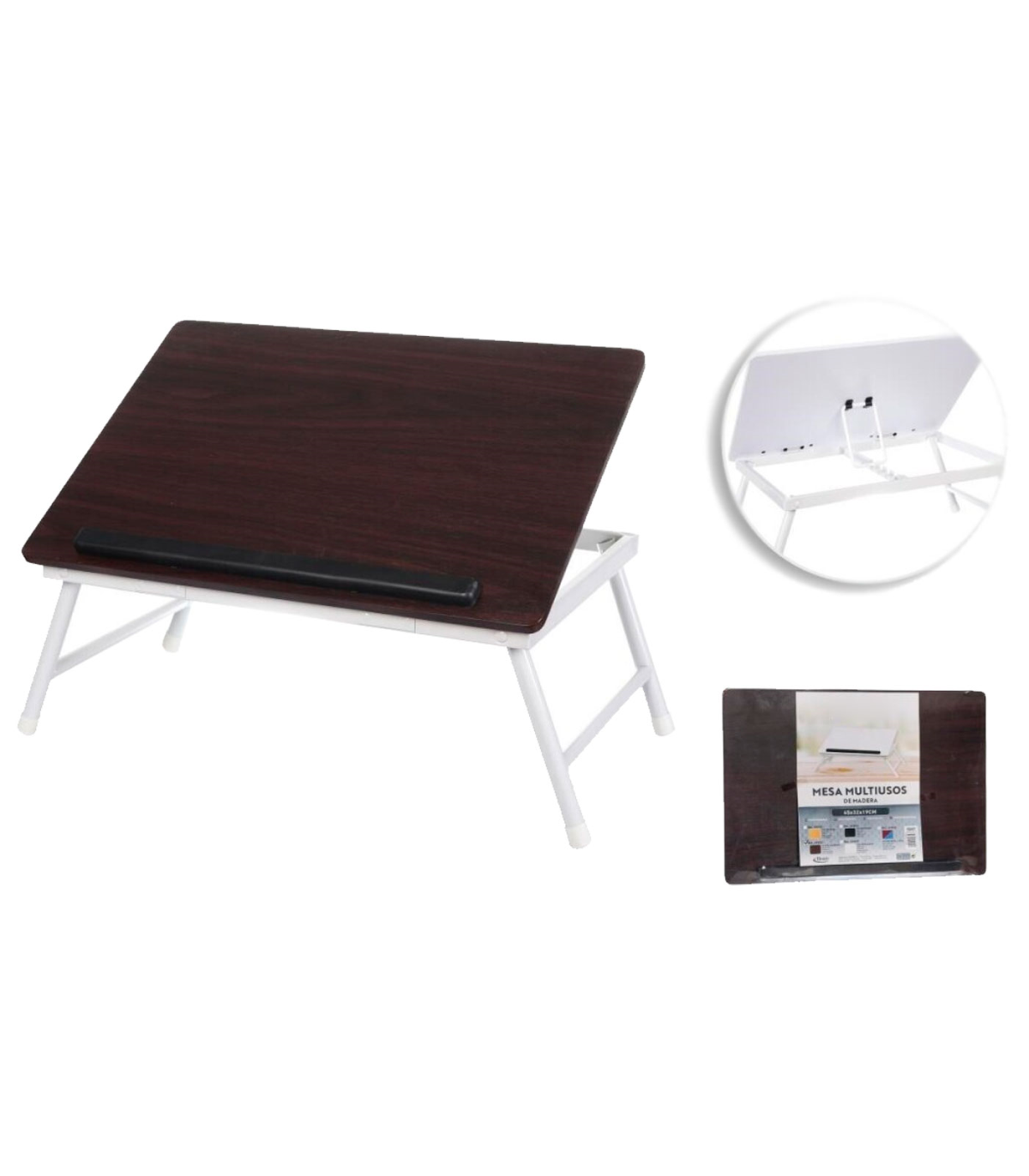 Escritorio portátil para cama, mesa plegable de 60x40x28cm para ordenador  portátil, Notebook y tableta, soporte para cama, sofá pequeño para estudio  y escritura - AliExpress
