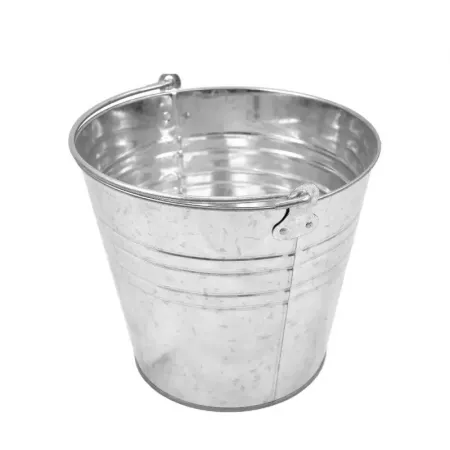 Cubo metálico galvanizado 12L con asa, resistente y versátil Cubo metálico galvanizado 12L con asa, resistente y versátil