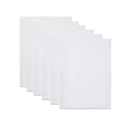 Pack 6  Lienzos blancos para pintar 100% algodón sin ácidos alta calidad 50 x 60 cm ideal para pintores y artistas