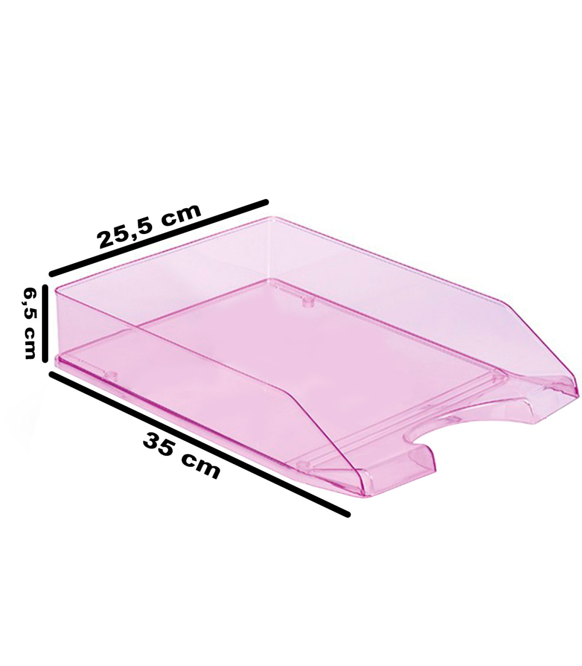 Tradineur - Bandeja rectangular para frigorífico, color aleatorio,  capacidad 3 litros, 6,5 x 30,5 x 23 cm.