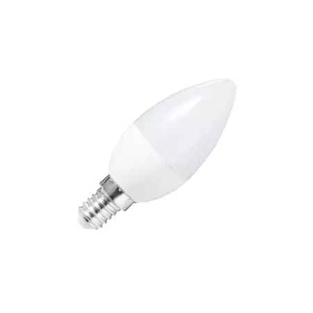 Pack 6 bombillas led vela de 4W 85% economizadora de energía 320 lm 4000K luz natural neutra 180 - 240 v 34 w A+