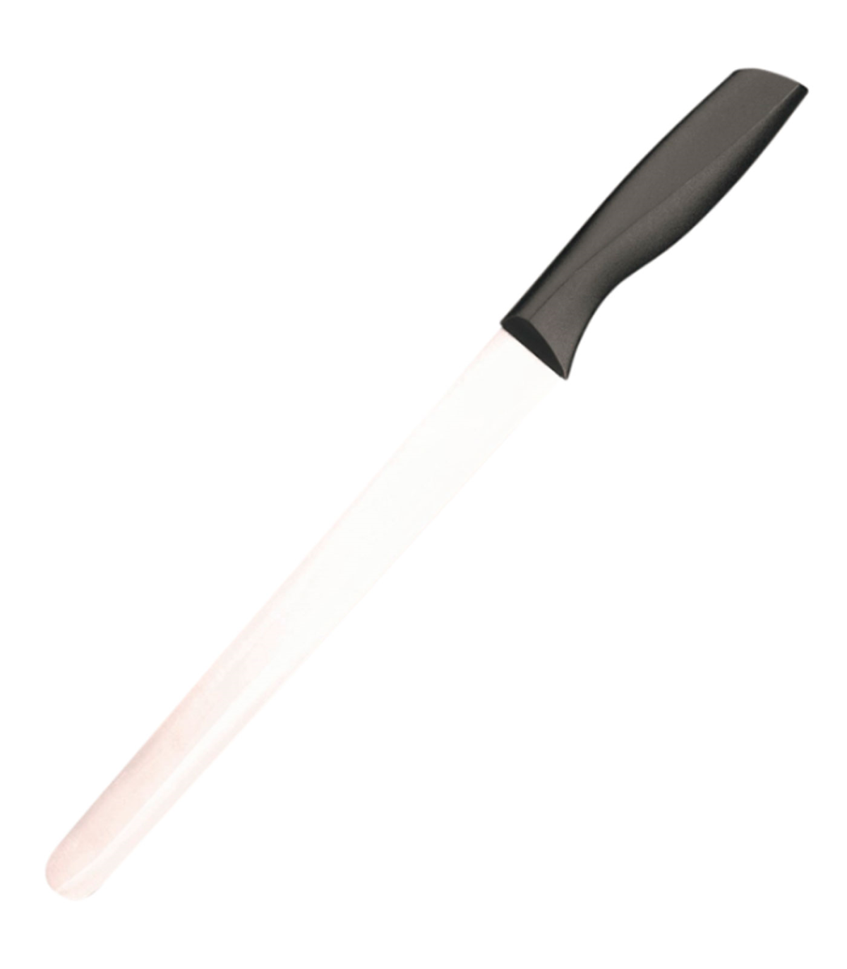 Tradineur - Cuchillo jamonero de acero inoxidable, hoja de 25 cm y mango  ergonómico de plástico, cuchillo para cortado de jamón