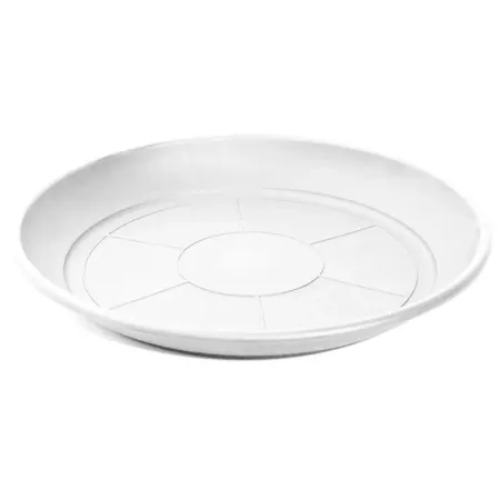 Pack 6 Platos Blancos Resistente para Macetas 50-60 cm