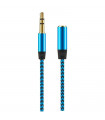 Tradineur - Cable jack de entrada y salida - Jack 3,5 mm - Longitud de 1 Metro - Acto para teléfonos, Tablets, Ordenadores - Color Surtido