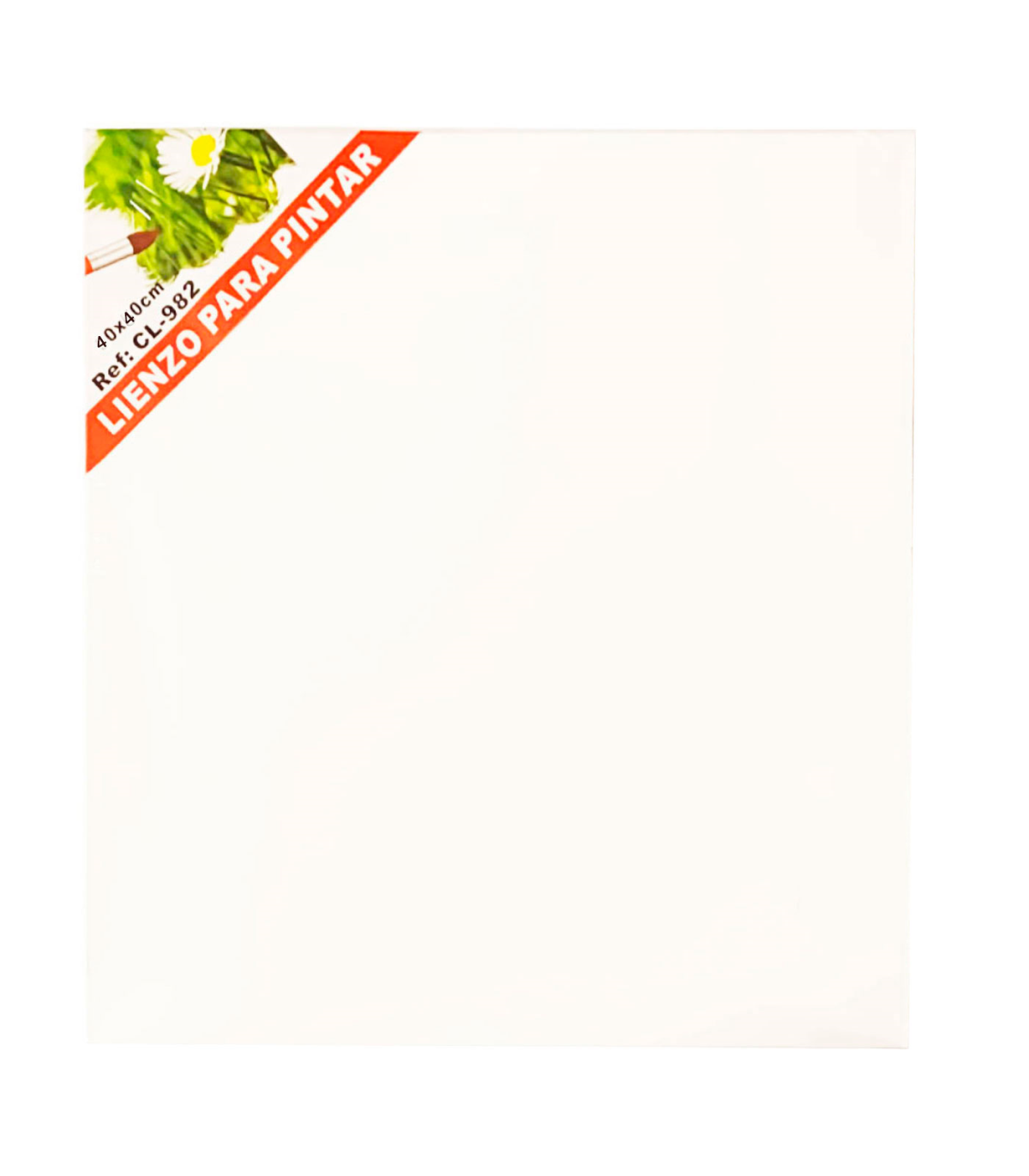 Acan - Lienzo blanco para pintar, tablero para pintar, panel de lona con  marco 40 x 40 X 1.5 cm
