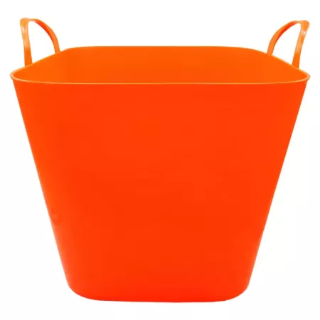 Capazo de plástico 32 L, 30 x 44 cm. Cesto, cubo flexible, contenedor multifuncional, establo, jardín, alimentación de animales,