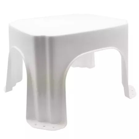Taburete plástico blanco antideslizante, ligero y práctico Taburete plástico blanco antideslizante, ligero y práctico
