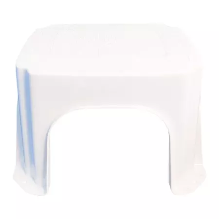 Taburete plástico blanco antideslizante, ligero y práctico Taburete plástico blanco antideslizante, ligero y práctico