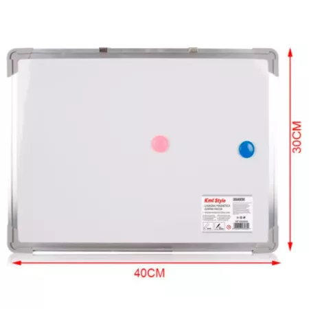 Pizarra Magnética Doble Cara 30x40 cm con Accesorios incluidos