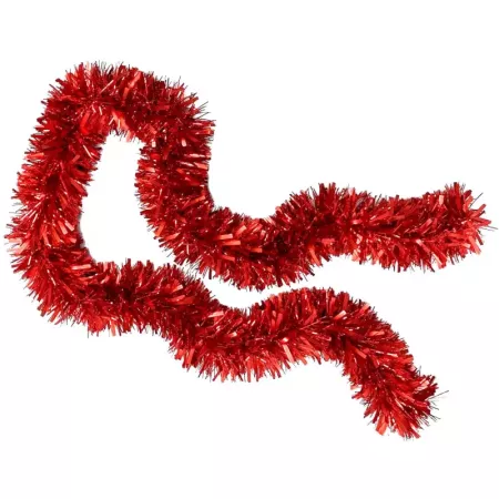 Guirnalda Navideña Roja 180 cm Brillante para Decorar