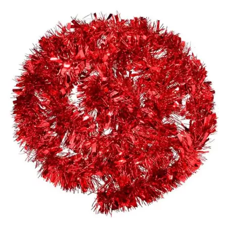 Guirnalda Navideña Roja 180 cm Brillante para Decorar