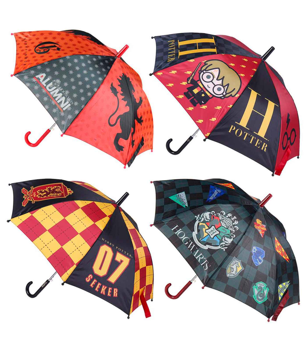 - Paraguas de Harry Potter Especial para niños - Trasparente y con diseños, de 8 varillas - Medidas 64 x 8 cm - Mode