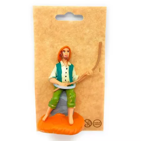 Figura de Pescador 8 cm para Belén Navideño Tradicional