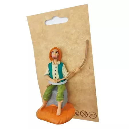 Figura de Pescador 8 cm para Belén Navideño Tradicional
