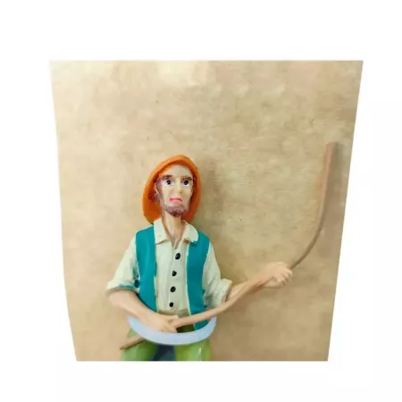 Figura de Pescador 8 cm para Belén Navideño Tradicional