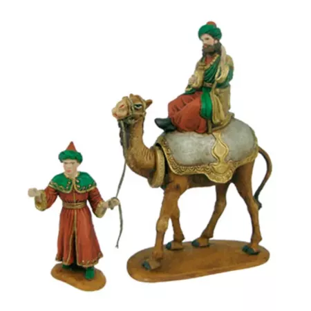 Figuras Reyes Magos y Camellos 27 cm para Belén Navideño