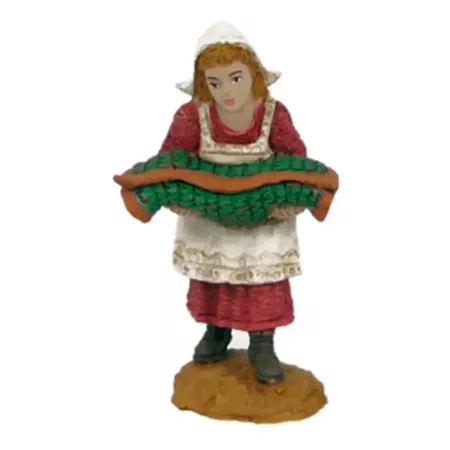 Pack 4 Figuras Campesinos y Pastor para Belén Navidad 8 cm