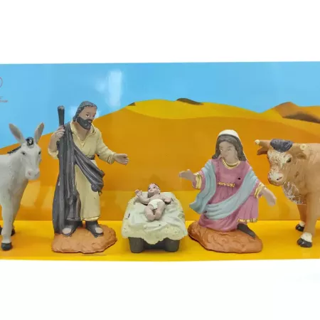 Figuras Belén 8 cm Niño Jesús Virgen María Navidad Tradicional
