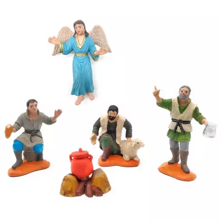 Set 5 Figuras Belén 8 cm Durexina - Decoración Navidad
