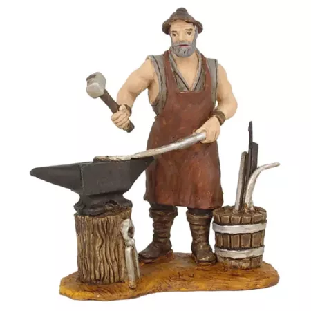 Figura de Herrero Belén 8 cm en Durexina Tradicional Navidad