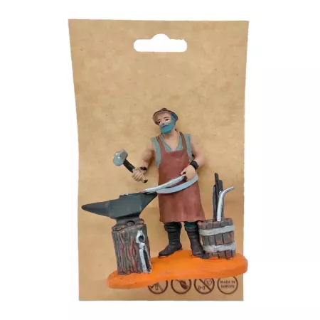 Figura de Herrero Belén 8 cm en Durexina Tradicional Navidad