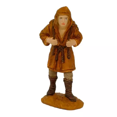 Set 4 Figuras Campesinos Belén 8 cm Decoración Navidad