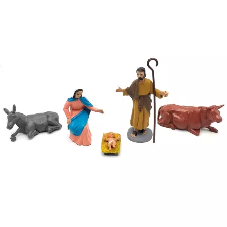 Figuras Belén Navideño 10 cm | Jesús, Virgen y José Tradicional