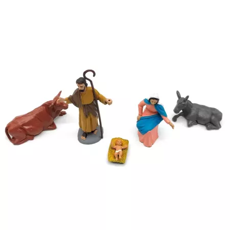 Figuras Belén Navideño 10 cm | Jesús, Virgen y José Tradicional