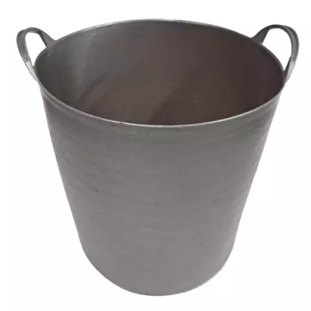 Capazo de plástico 42 litros, 45 x 34 cm, cubo flexible con asas, contenedor multifuncional, cesto, establo, jardín, alimentació
