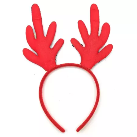 Diadema navideña brillo para disfraz de reno, cinta, aro, tocado para el cabello, pelo, gorro de fiesta para niños y adultos