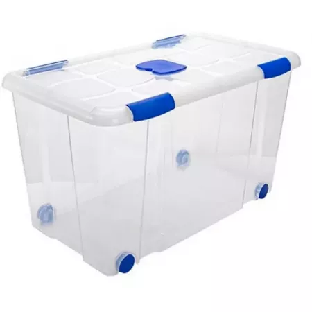 Caja Organizadora 90L con Ruedas y Compartimento Antipolillas Caja Organizadora 90L con Ruedas y Compartimento Antipolillas