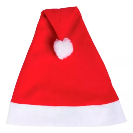 Gorro de Papá Noel rojo y blanco unisex para fiestas navideñas