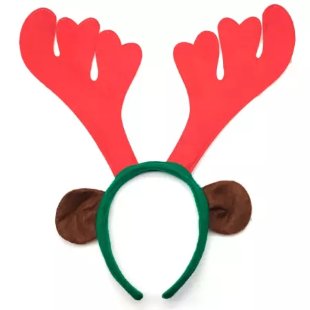 Diadema Reno Navidad con Cascabeles para Niños y Adultos