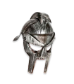 Tradineur - Casco gladiador romano, talla adulta, para Arde Lucus, halloween y celebraciones. Tamaño: 35 x 22 x 27,5 cm