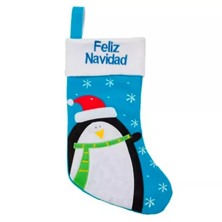 Calcetín de Navidad decorativo 40x23 cm para regalos