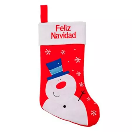 Calcetín de Navidad decorativo 40x23 cm para regalos