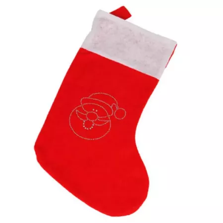 Calcetín Navideño Rojo Colgable 37x23,5 cm - Regalos y Decoración