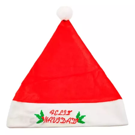 Gorro Santa Claus Rojo y Blanco Unisex para Navidad