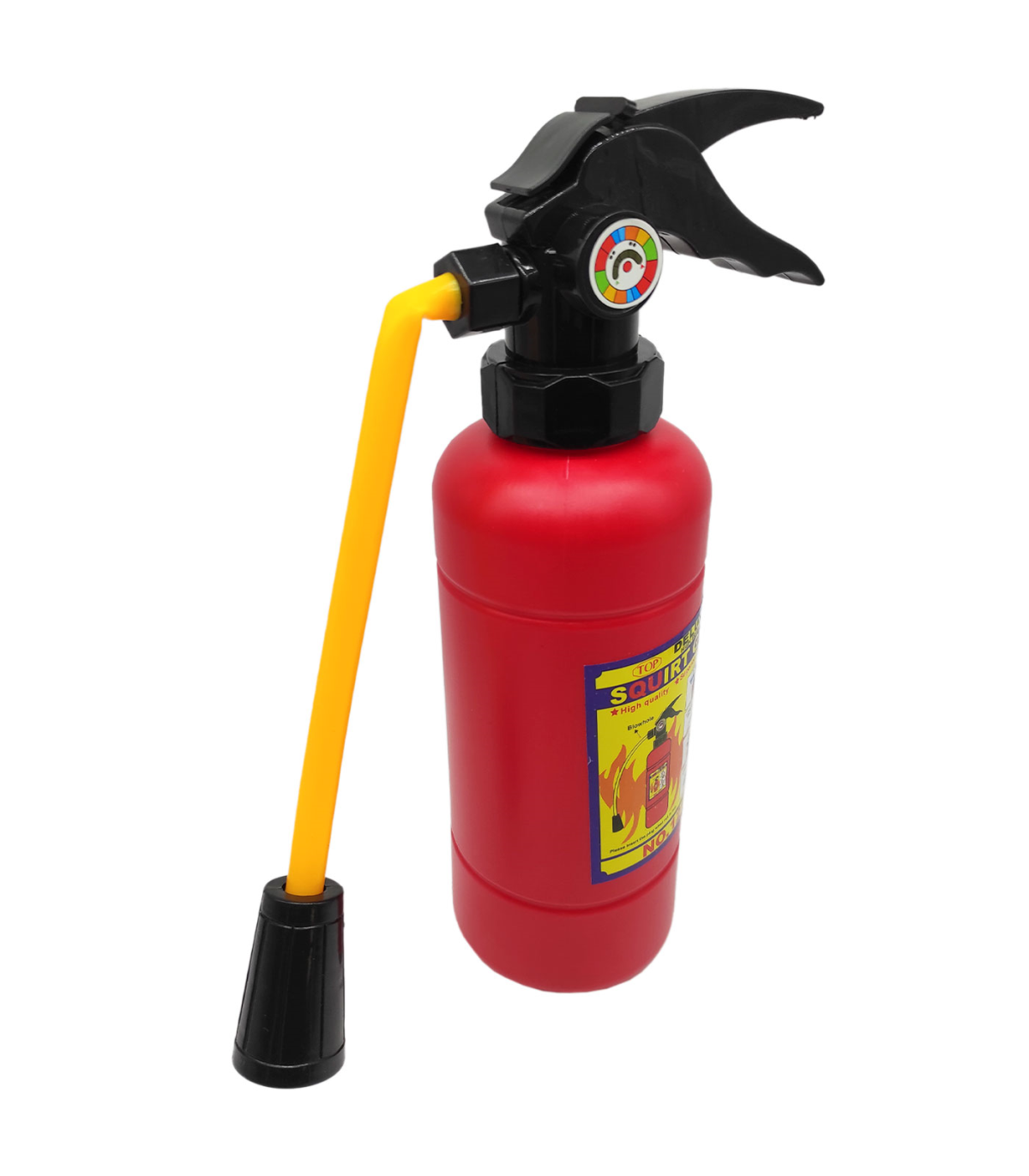 Tradineur - Extintor de juguete, pistola de agua de plástico, incluye tubo  de goma, complemento para disfraz de bombero, carnava
