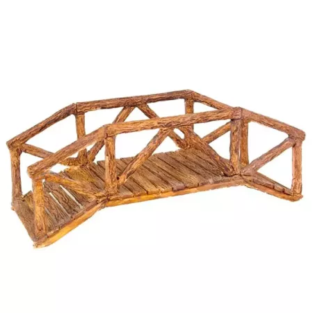 Puente de Troncos para Belén 5x15x5 cm - Decoración Navideña