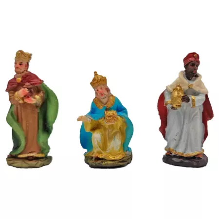 Figuras Reyes Magos 7 cm para Belén | Decoración Navidad Tradicional