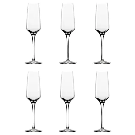 Set 6 copas de champán, cristal liso, modelo aristo, diseño sofisticado y elegante, aptas para lavavajillas (22 cl, 23 cm) Set 6 copas de champán, cristal liso, modelo aristo, diseño sofisticado y elegante, aptas para lavavajillas (22 cl, 23 cm)