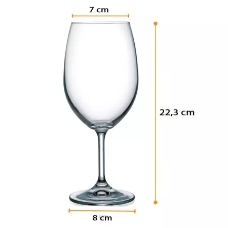 Juego de 6 copas de vino, modelo lara, cristal fino, diseño elegante y sofisticado, champán, cava, cenas, celebraciones, fiestas